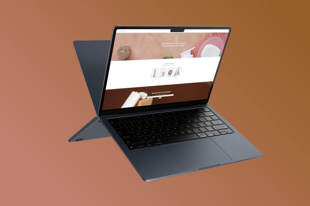 Elevating Online Shopping: A Stunning Home Page Design for an E-commerce Beauty Store